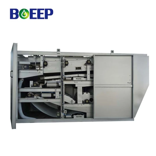 Prensa de filtro de correia de desidratação automática de lodo para tratamento de esgoto de águas residuais industriais